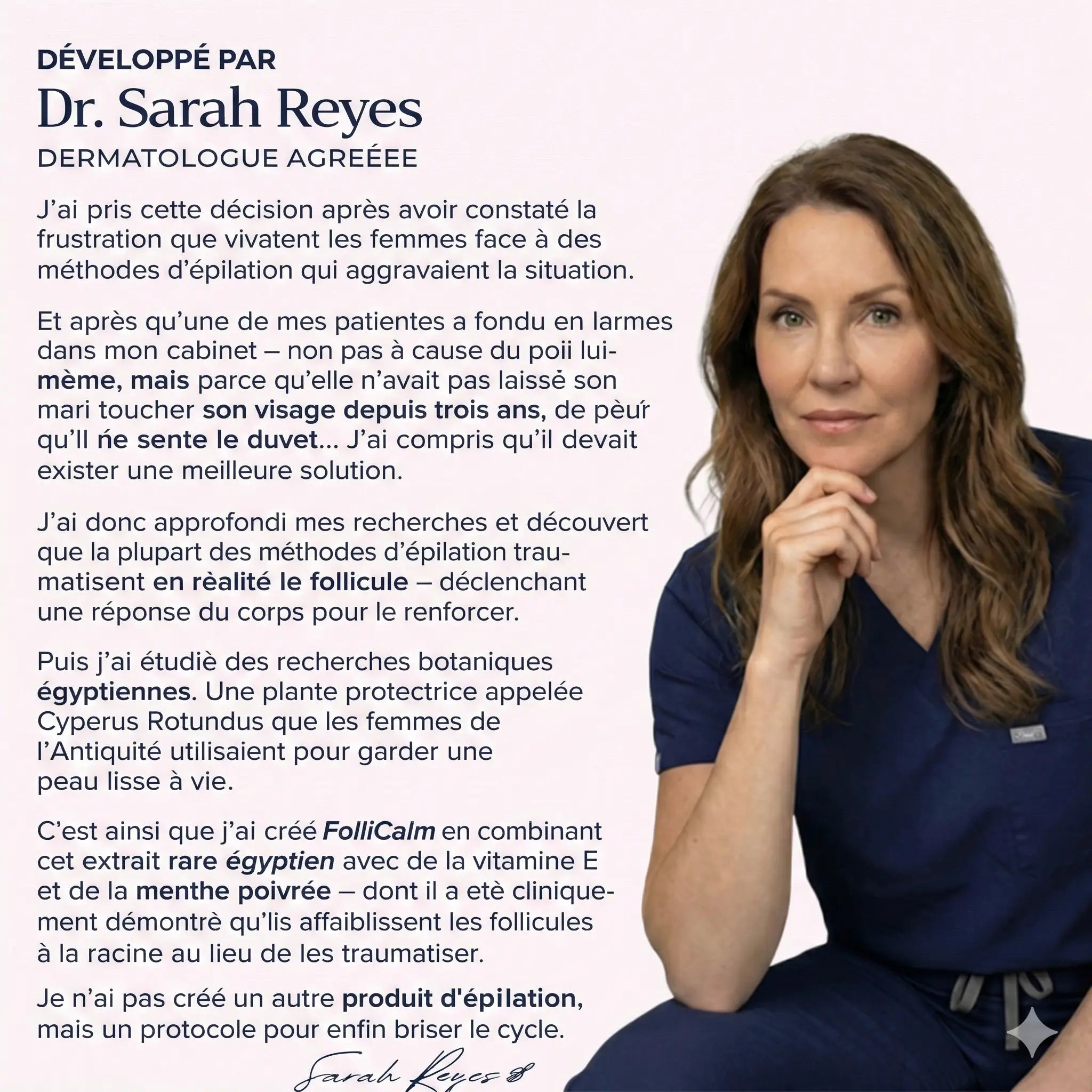 Beaulyne Sérum à la Cyperus Rotundus – Stoppe naturellement la repousse des poils indésirables